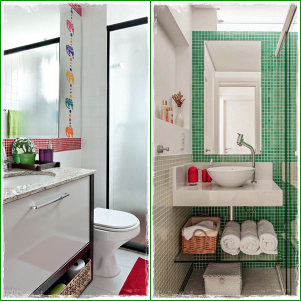 Branco com detalhes coloridos ou uma parede em cor fria também Branco com detalhes coloridos ou uma parede em cor fria também