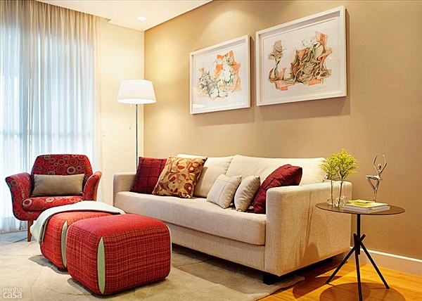 que acrescentar na sala neutra em tons de begemarrom? Vermelho Tons De Marrom Para Sala De Estar ~ que acrescentar na sala neutra em tons de begemarrom? Vermelho