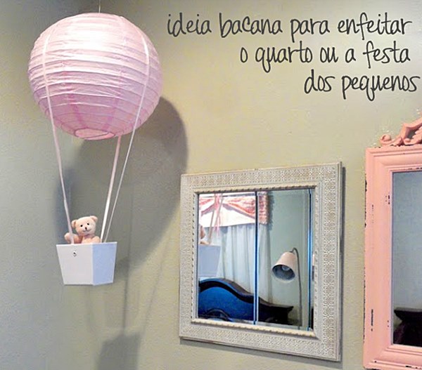 balão decorativo no quarto do bebê