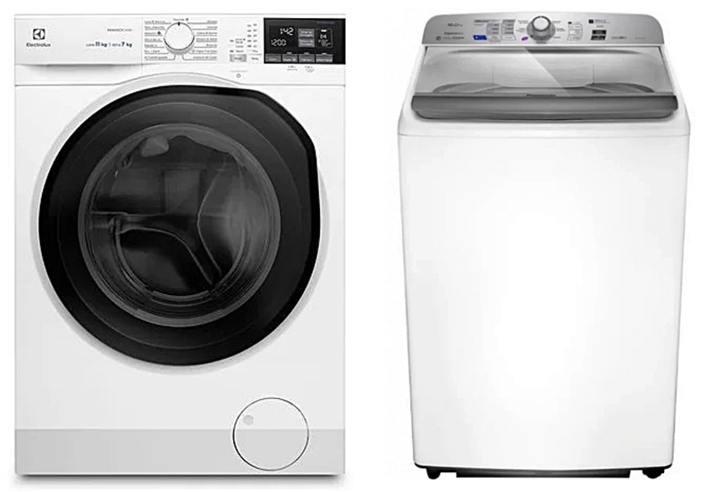 Máquina de lavar eletrolux e lavadora panasonic