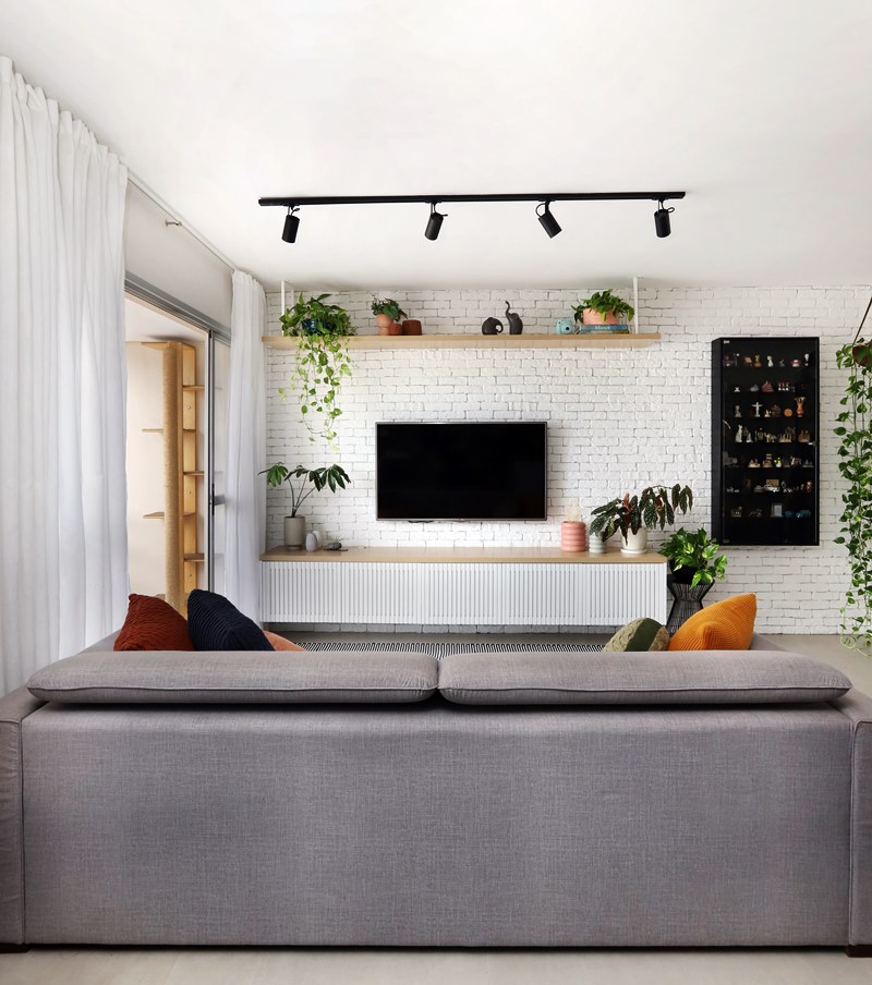 Tendências de decoração - sala em estilo industrial minimalista