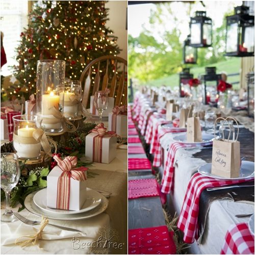 Decoração de Mesa de Natal - Simples Decoração Decoração de Mesa de Natal - Simples Decoração