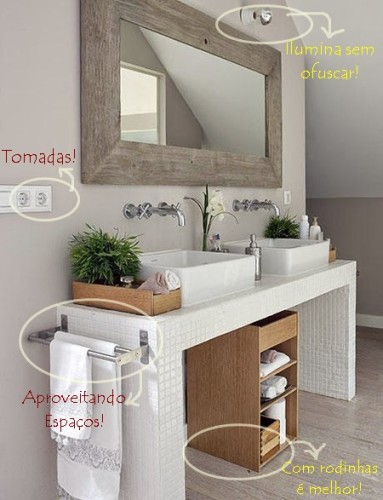 Dicas para banheiros e lavabos pequenos - Simples Decoração