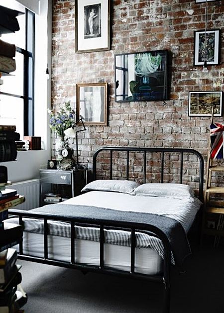 quarto estilo industrial vintage