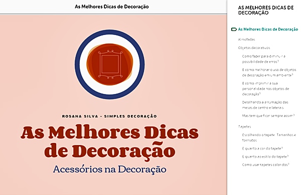 e-book melhores dicas - Simples Decoração