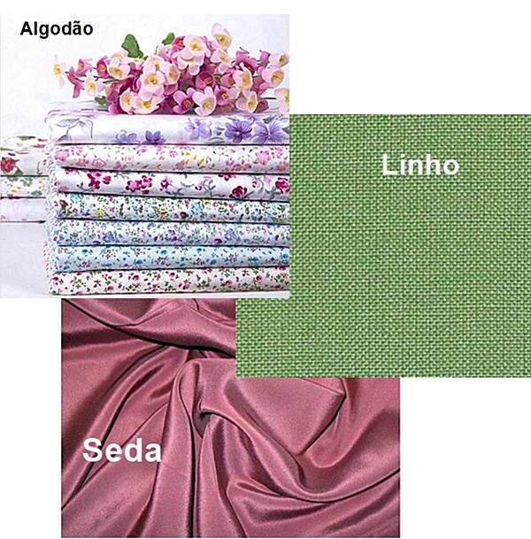 tecidos na decoração Linho algodão seda