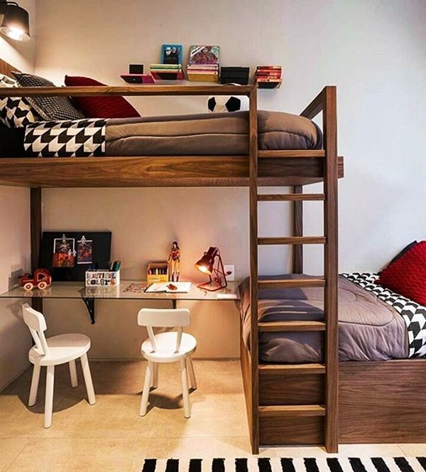 quarto para 2 crianças cama beliche diferente
