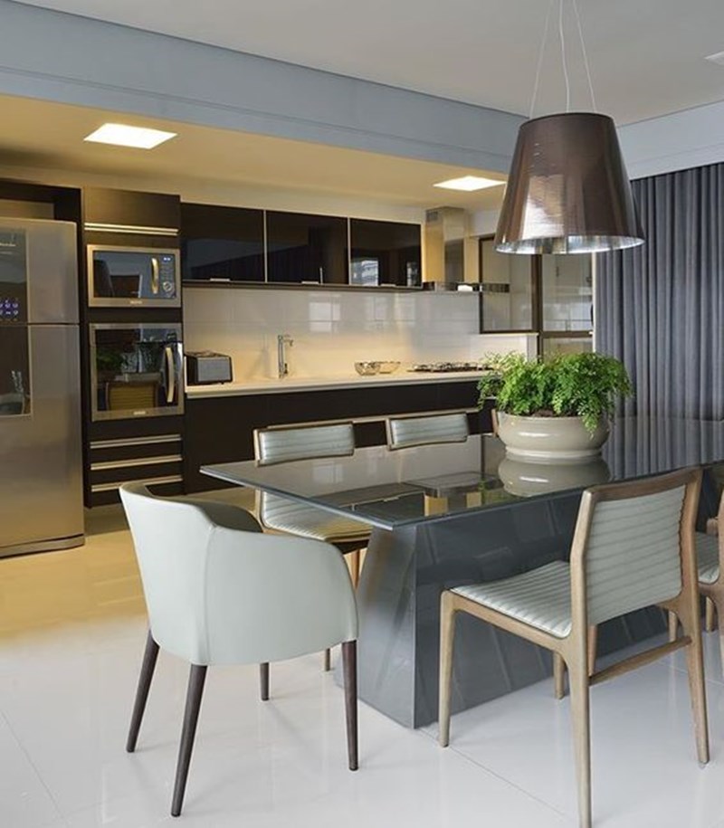 23 mesas de jantar grandes - Simples Decoração